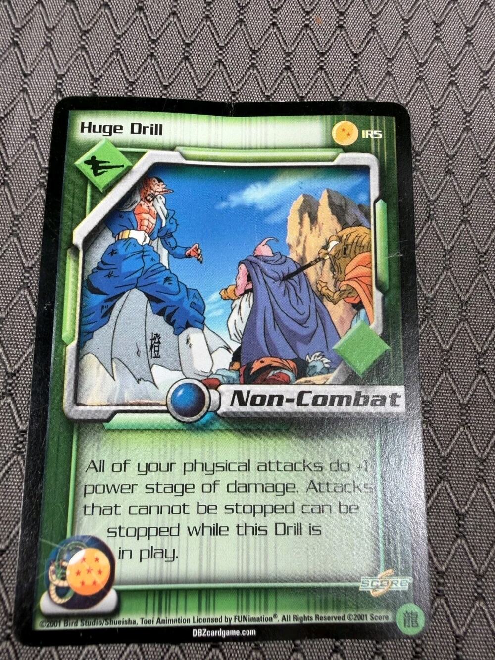 DBZ CCG Dragon Ball Z GT Super - Huge Drill IR5 Irwin Toy Promo Card Score 2001